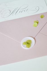 Sigiliu ceara autoadeziv hortensie verde muschi