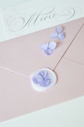 Sigiliu ceara autoadeziv hortensie lila