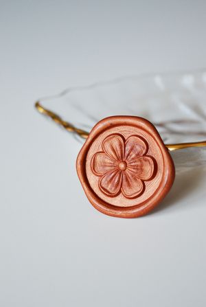 stampila-sigiliu-ceara-floare-anemona-3D