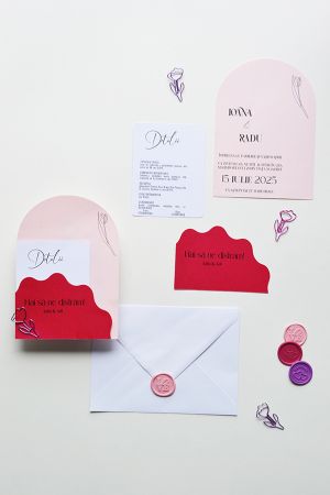 Invitatie nunta minimalista "Subtle Grace"