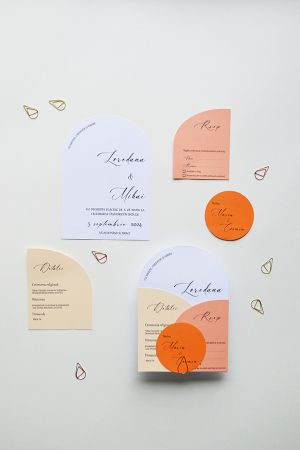 Invitatie nunta minimalista "Modern Simplicity"