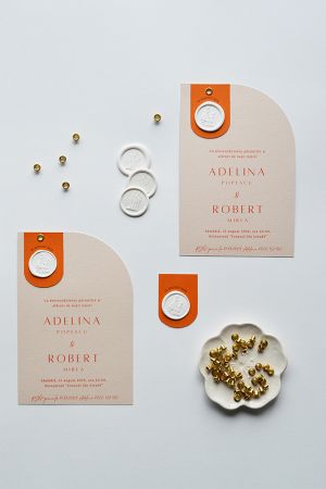 Invitatie nunta minimalista "Refined Simplicity"