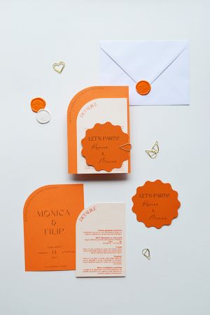 Invitatie nunta minimalista "Graceful Simplicity"