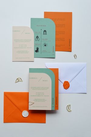 Invitatie nunta minimalista "Modern minimal"